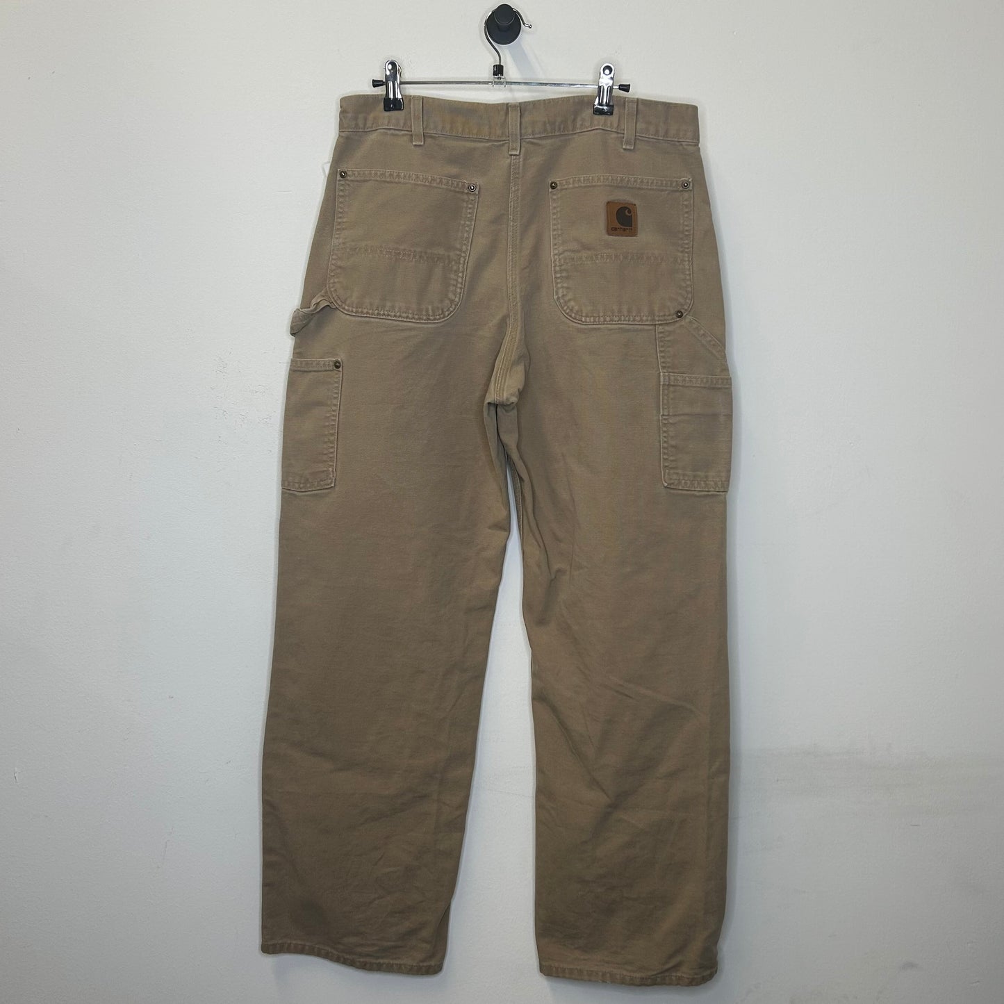 CARHARTT BIG LEATHER PATCH TAN DOUBLE KNEE