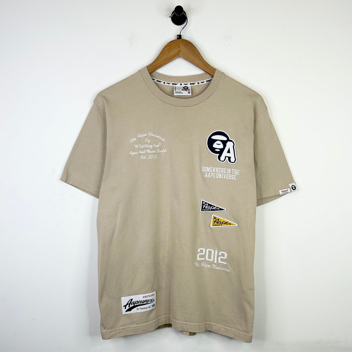 AAPE PATCH TEE TAN