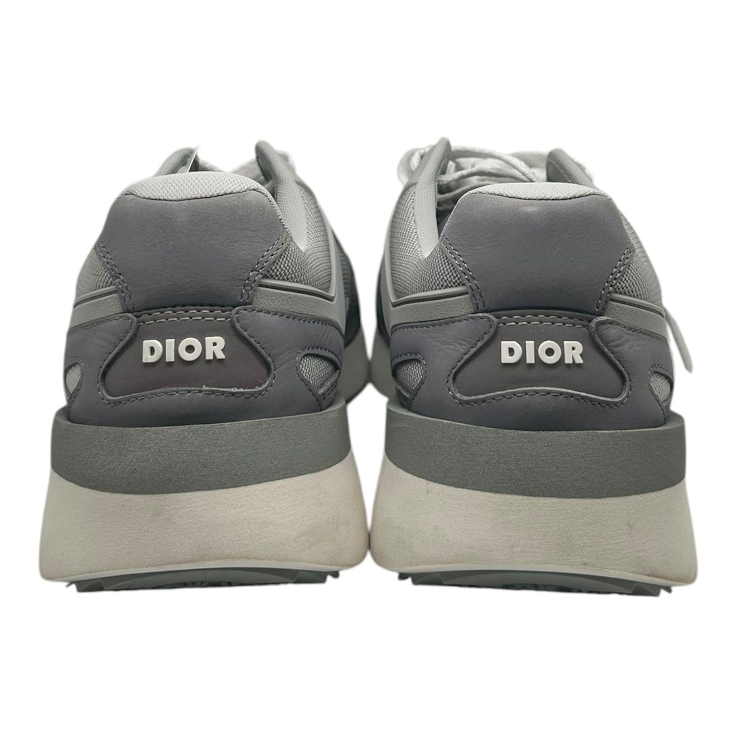 PREOWNED DIOR B29 GREY MESH SUEDE SIZE 45 (12US)