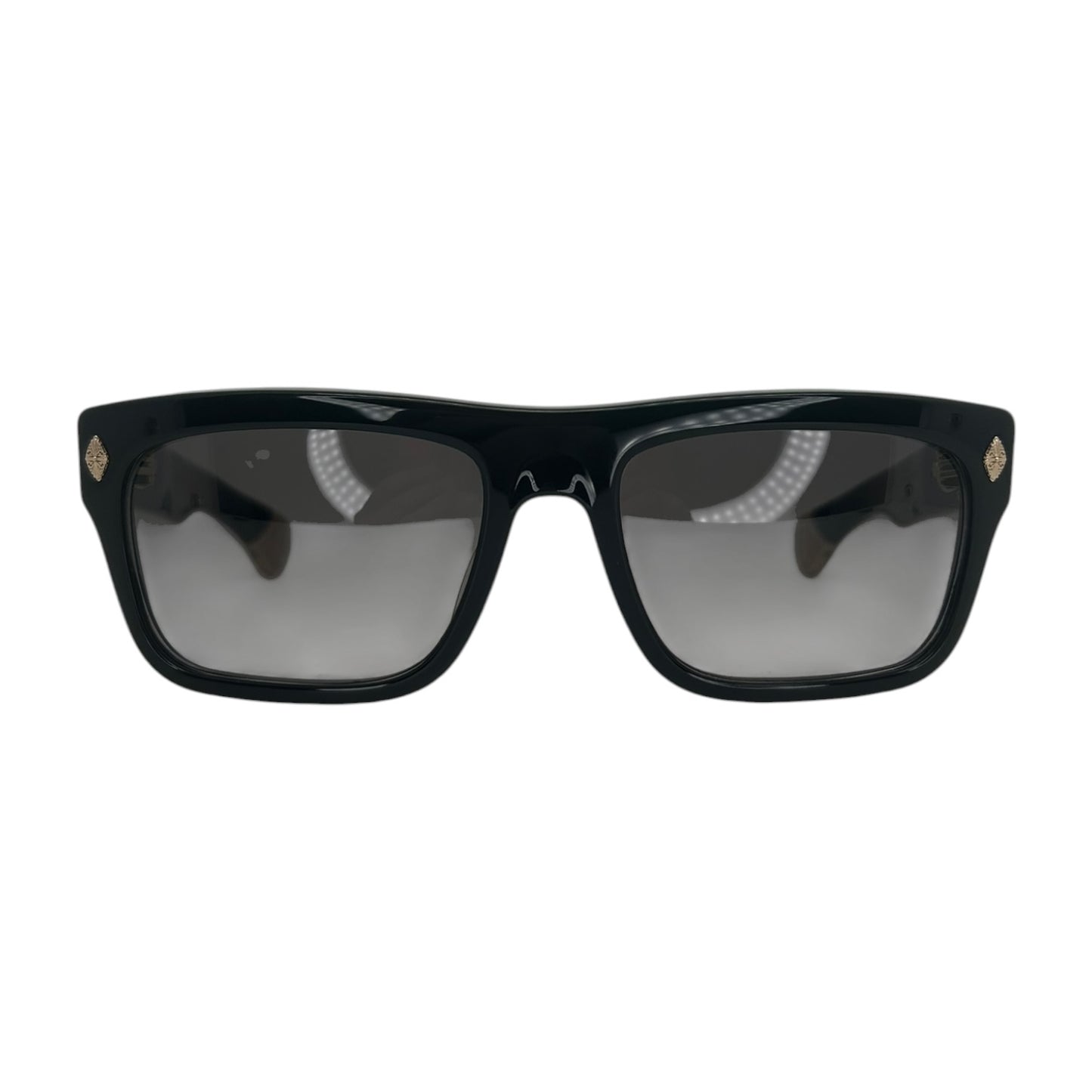 CHROME HEARTS SLUSS BUSSIN II GOLD BLACK SUNGLASSES