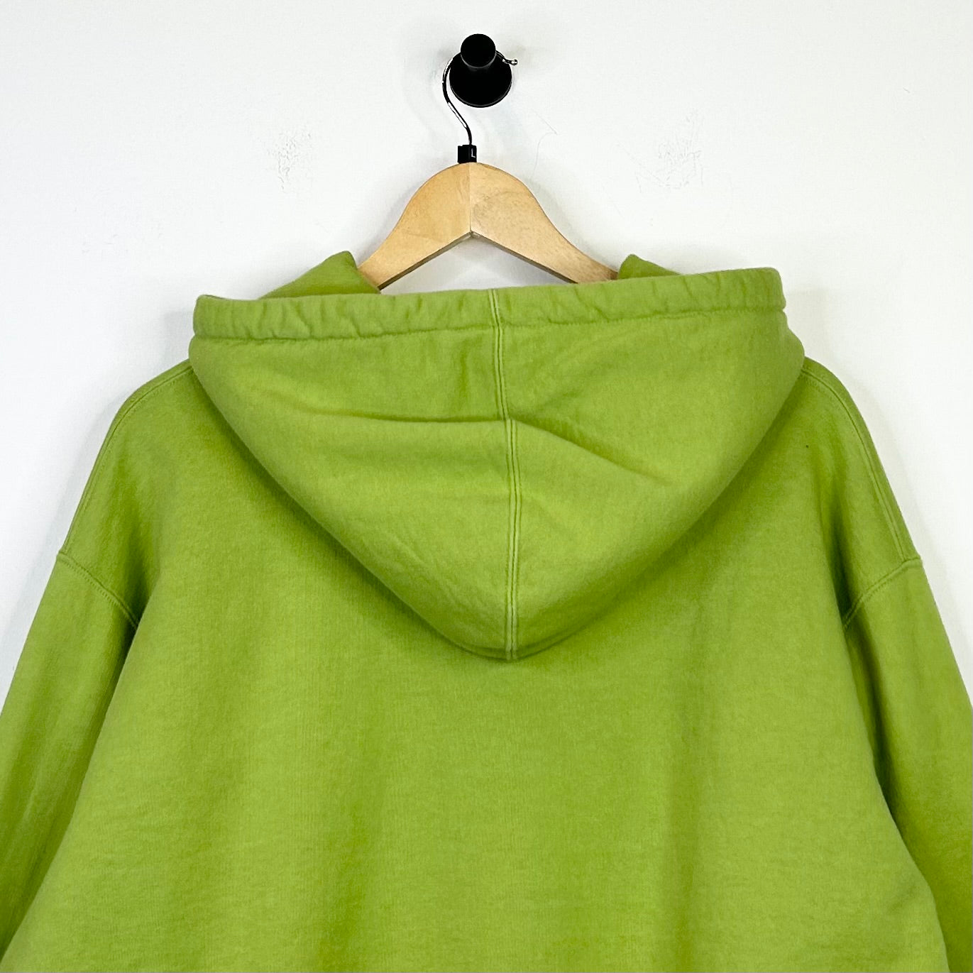 SUPREME SET IN LOGO LIME GREEN HOODIE