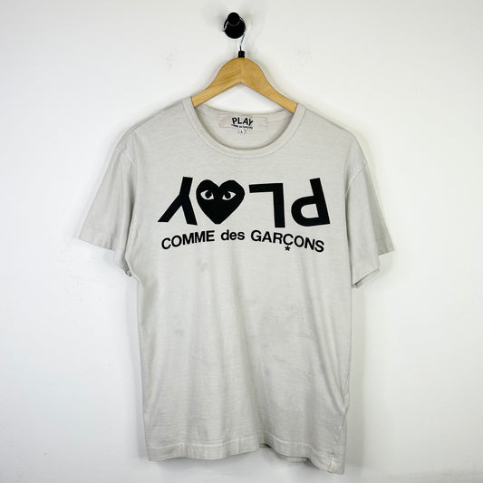 COMME DES GARCONS PLAY WHITE TEE