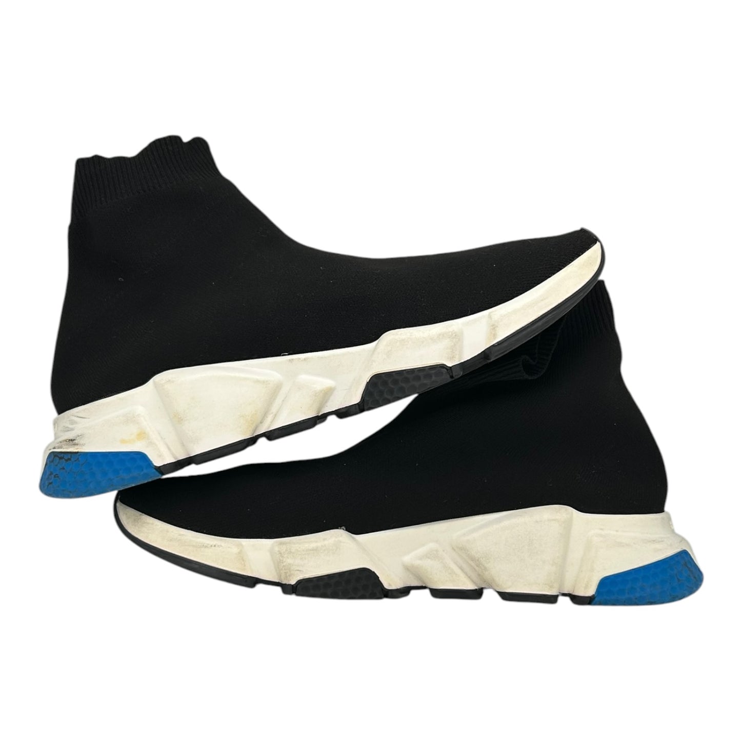 PREOWNED BALENCIAGA SPEED TRAINER BLACK/BLUE