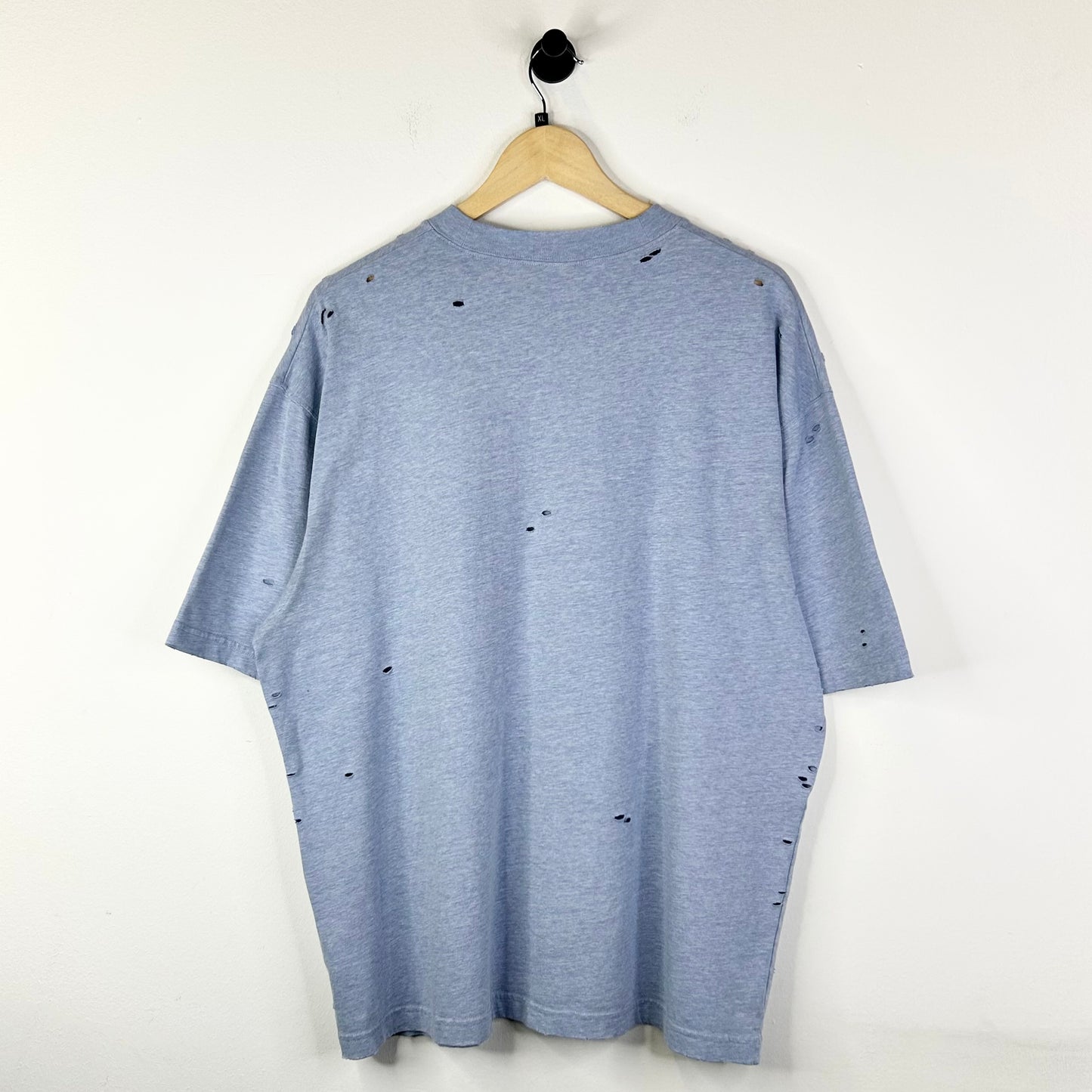 ACNE STUDIOS EXFORD DISTRESSED BLUE TEE