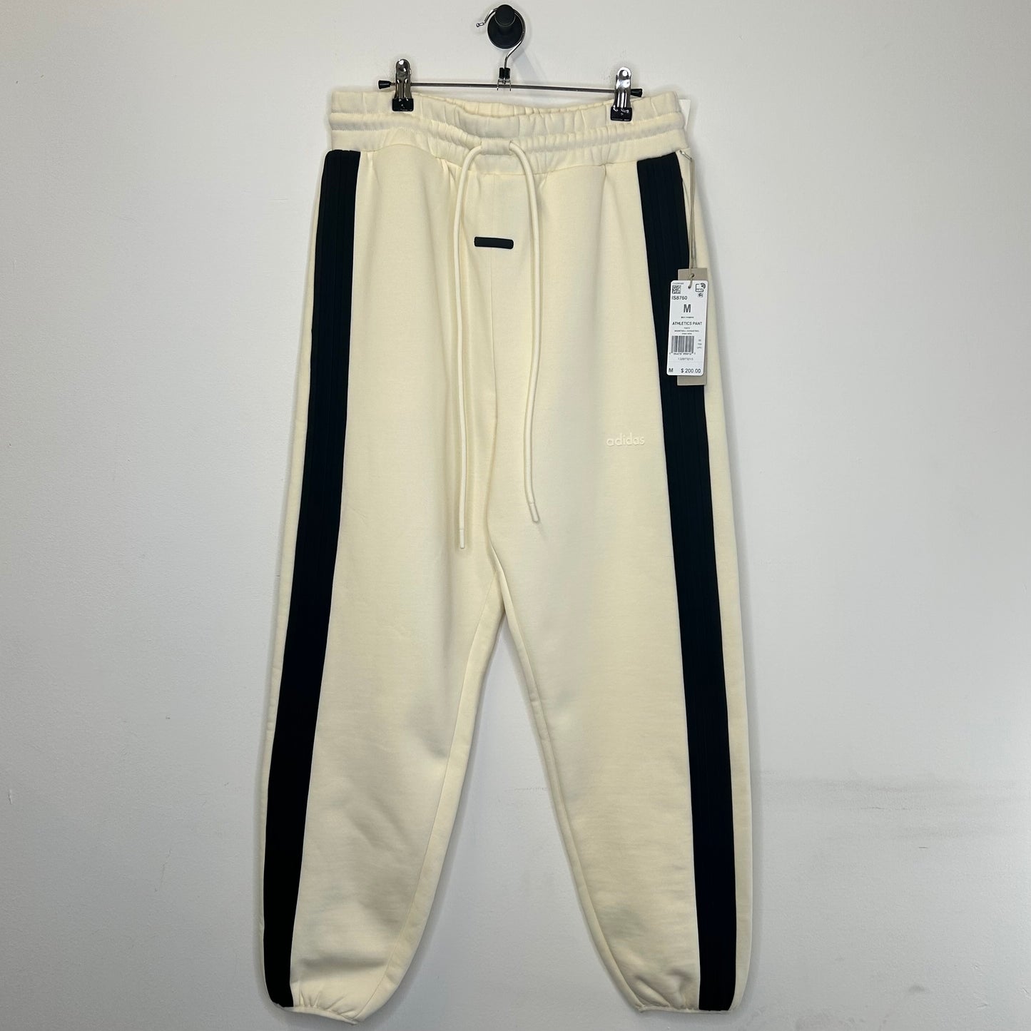 ADIDAS FEAR OF GOD CREAM BLACK SWEATPANTS