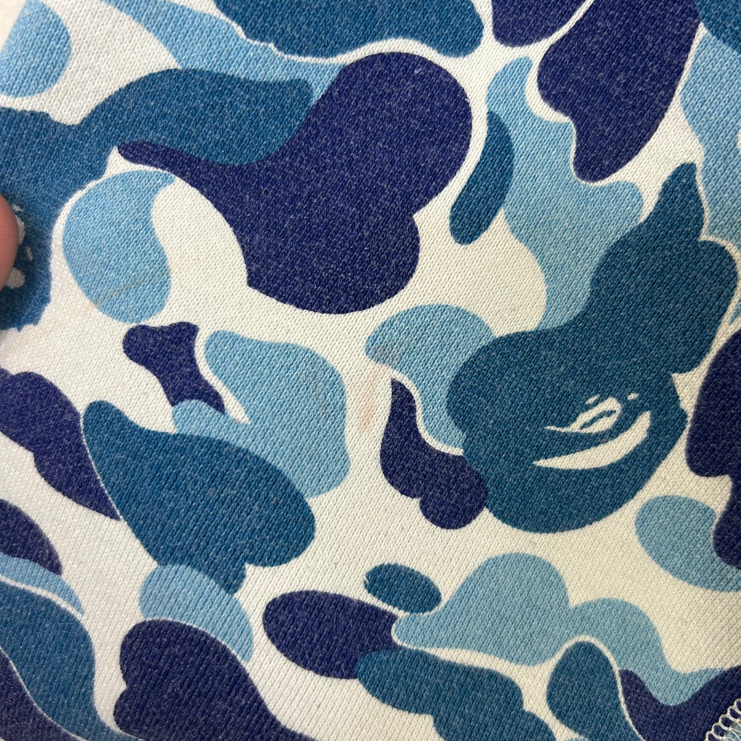 BAPE BLUE WHITE CAMO FULL ZIP