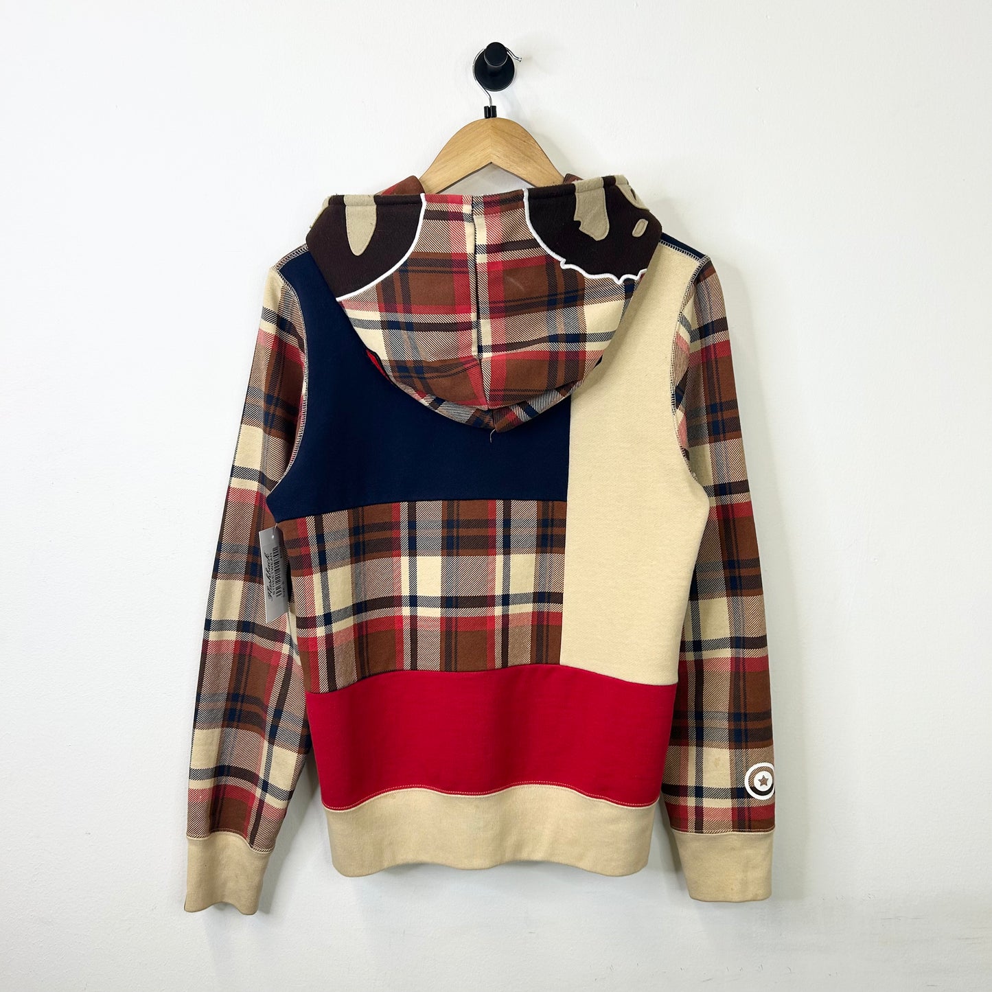 BAPE CHECK 2ND APE FULL ZIP HOODIE