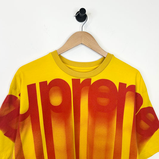 SUPREME BLEED LOGO YELLOW TEE
