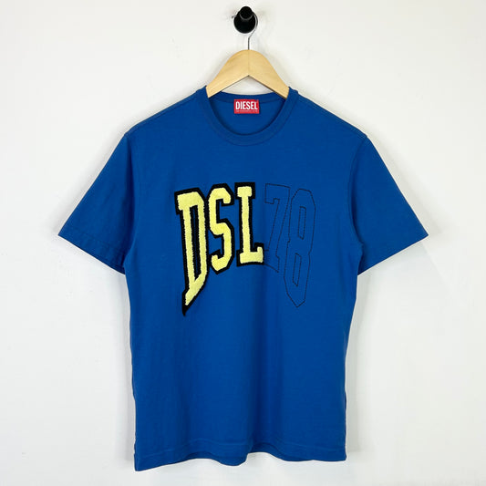 DSL 78 DIESEL BLUE AND YELLOW TEE