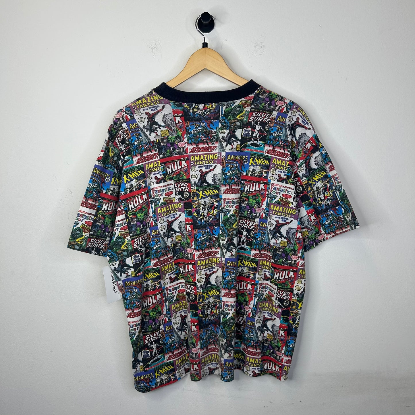 MARVEL UNIVERSAL STUDIOS ALL OVER PRINT TEE SZ L