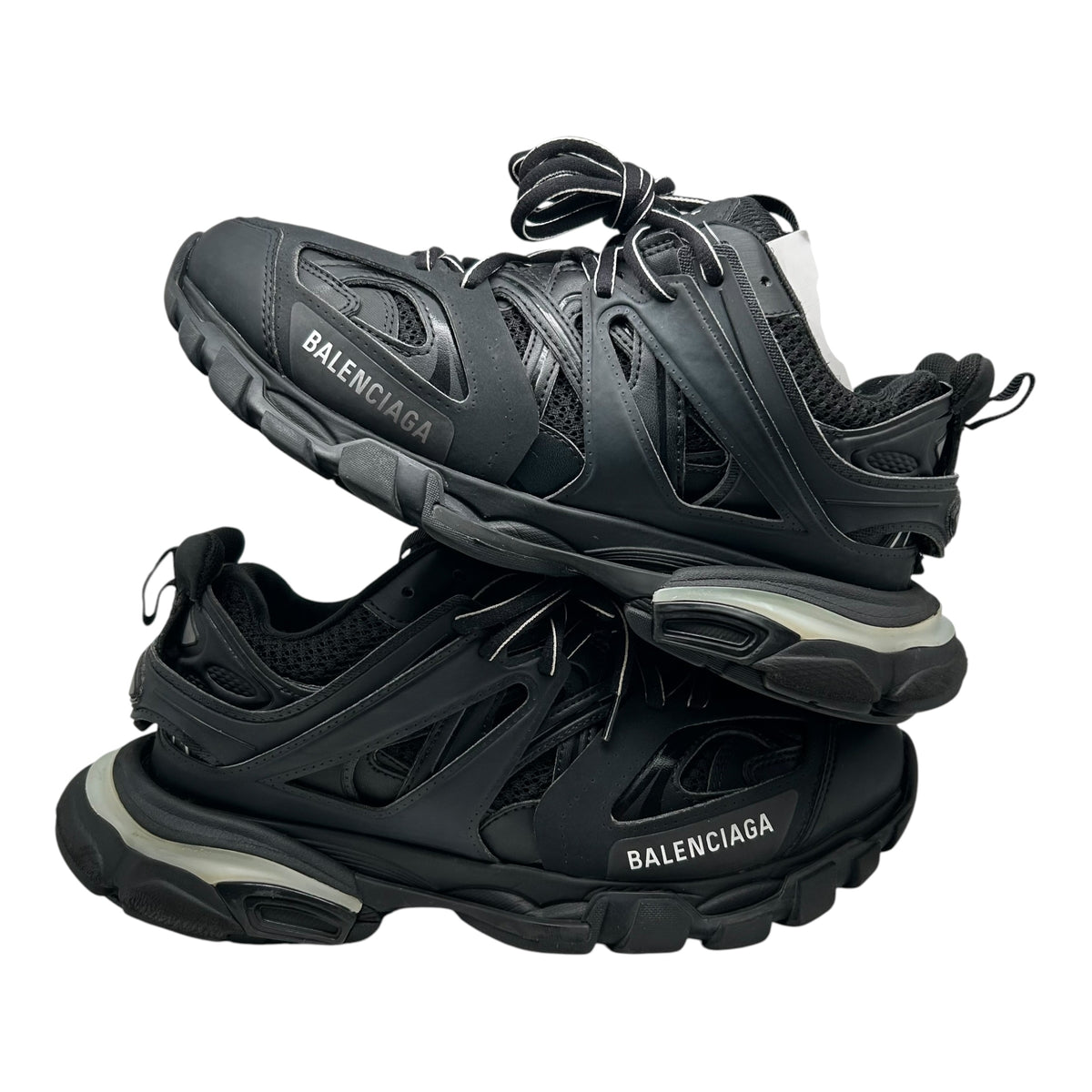 PREOWNED BALENCIAGA TRACK LED RUNNER BLACK