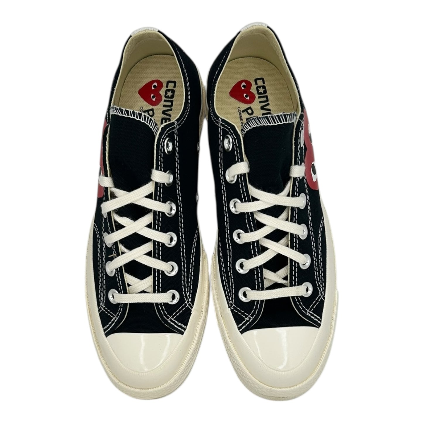 PREOWNED CONVERSE ALL STAR 70 X CDG PLAY BLACK LOWTOP