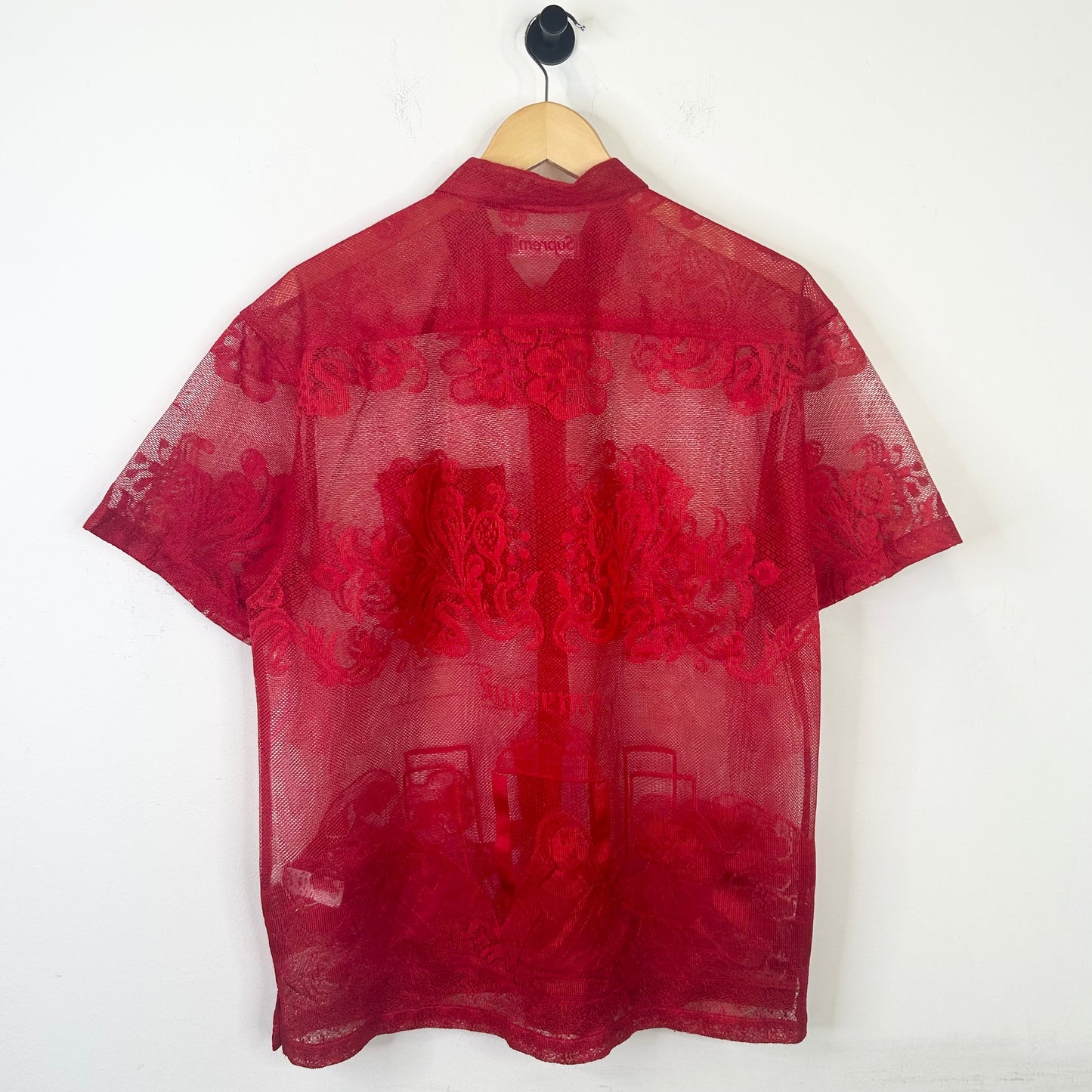 SUPREME RED LAST SUPPER LACE SHIRT