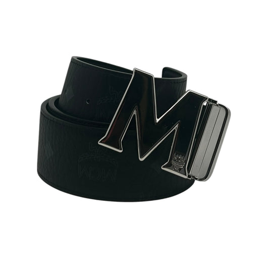 MCM CLAUS REVERSIBLE BELT BLACK/SILVER