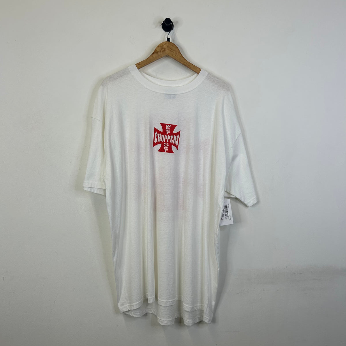 WEST COAST CHOPPERS LOGO TEE WHITE/RED