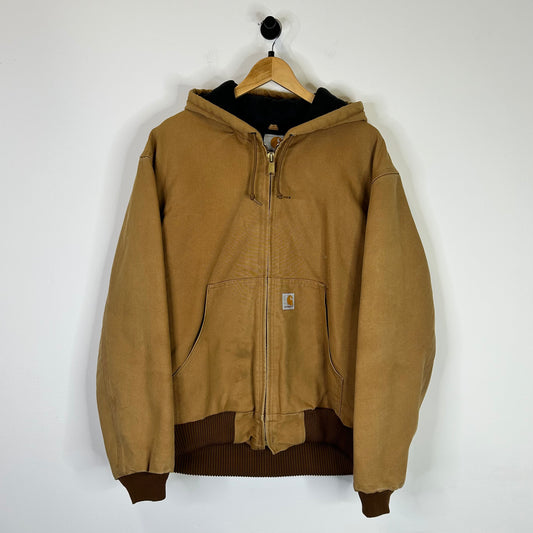 CARHARTT WHEAT FLEECE LINED HOODED JACKET