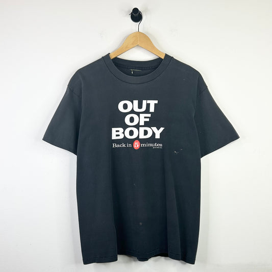OUT OF BODY BLACK TEE