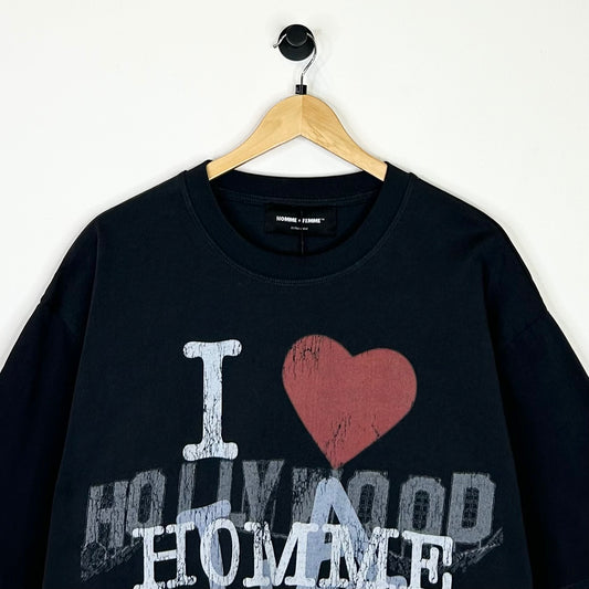 HOMME+FEMME I LOVE HOLLYWOOD TEE SZ XL