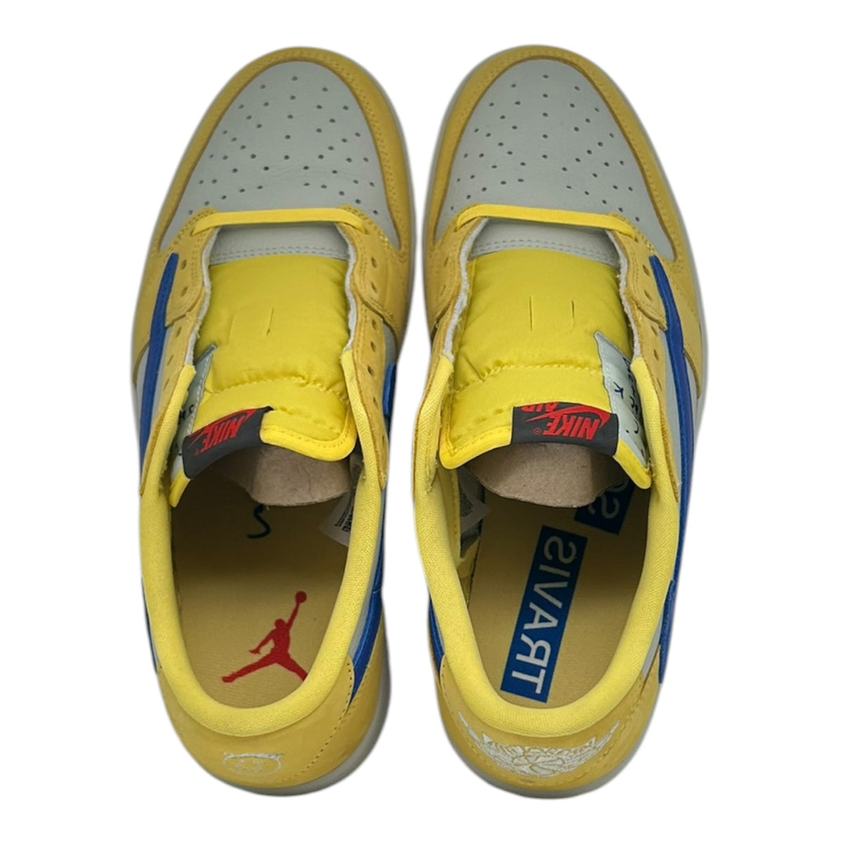 PREOWNED TRAVIS SCOTT x WOMENS JORDAN 1 LOW CANARY