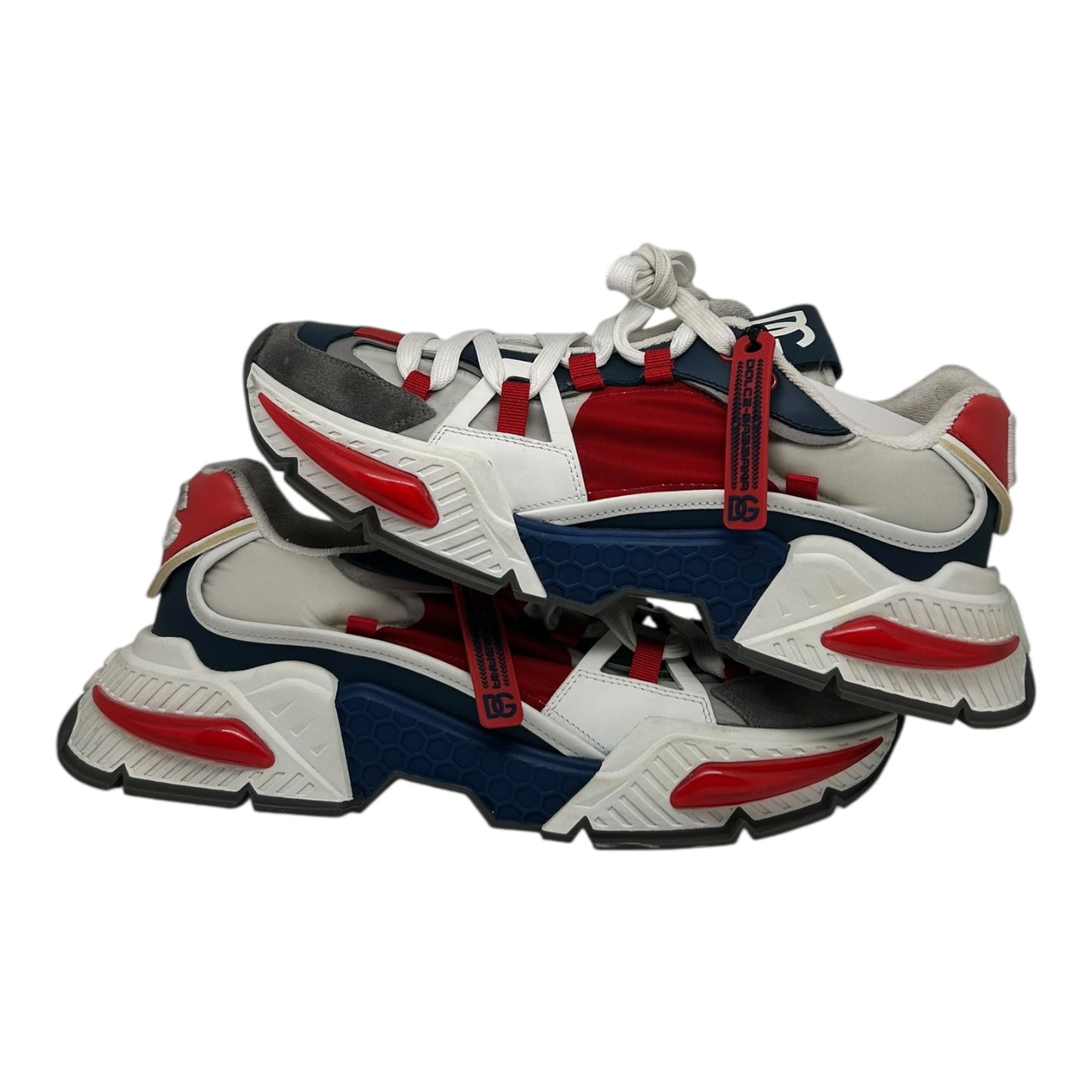 PREOWNED DOLCE & GABBANA AIR MASTER WHITE NAVY RED