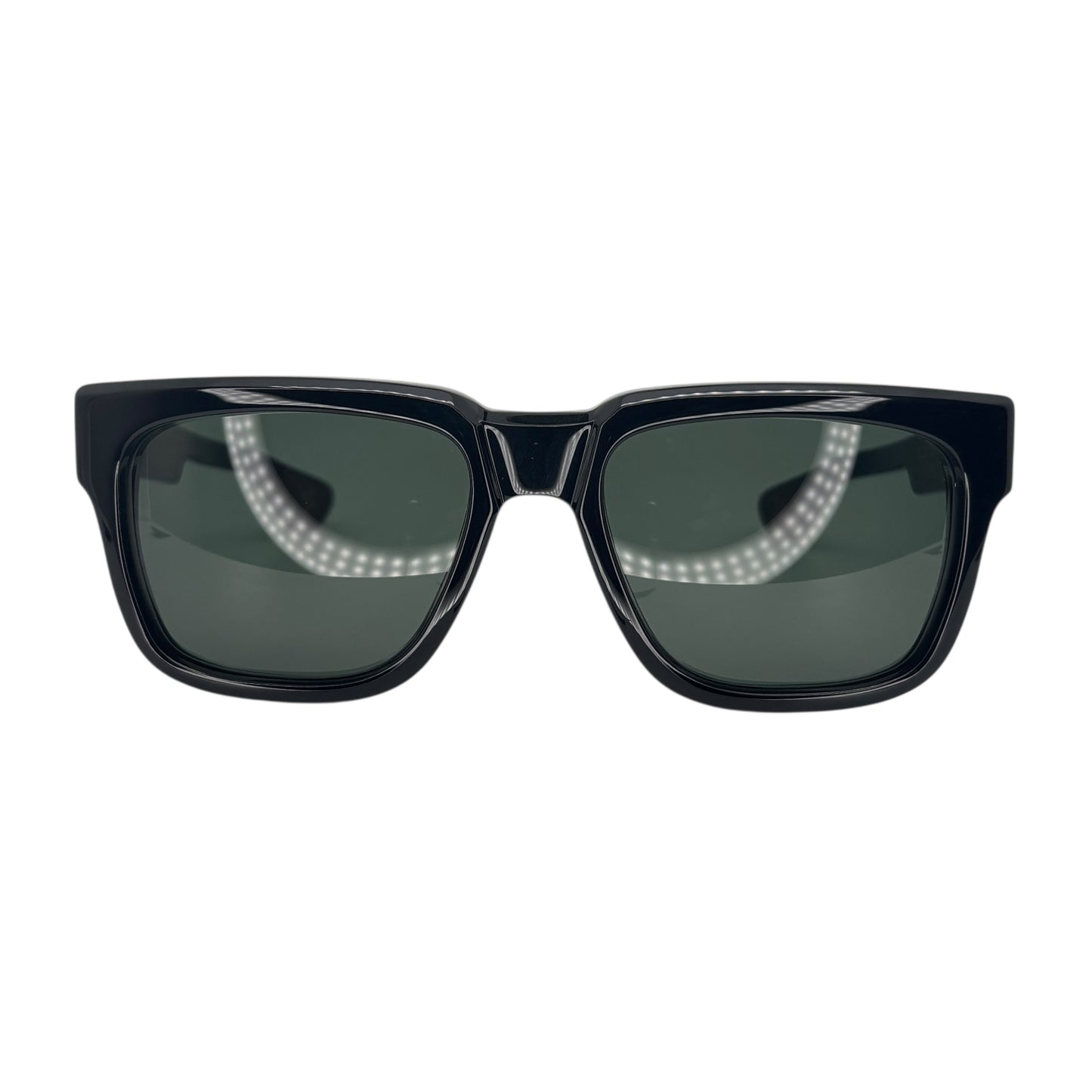CHROME HEARTS BOX OFFICER BLACK GOLD GLASSES
