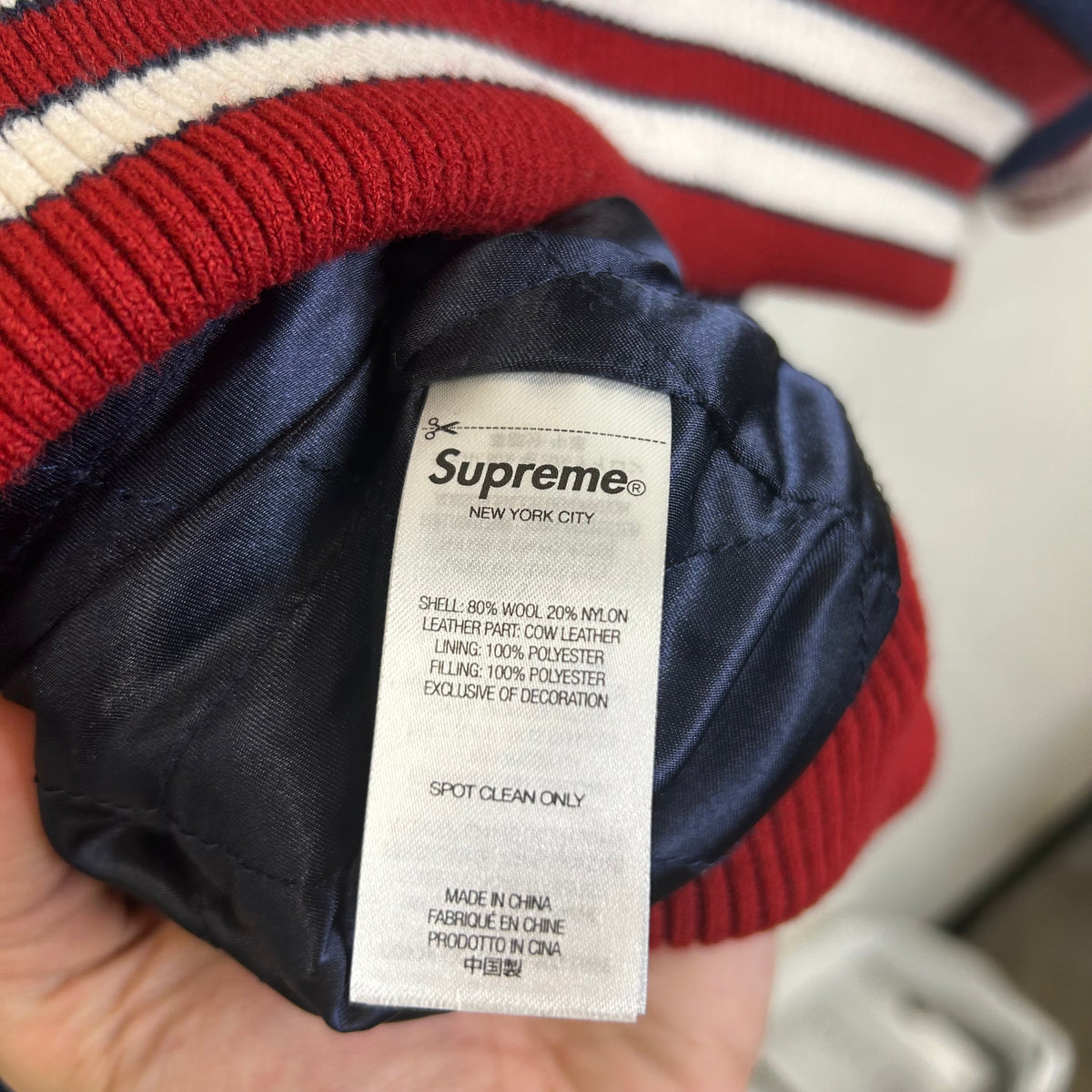 SUPREME DRILL TEAM VARSITY JACKET NAVY