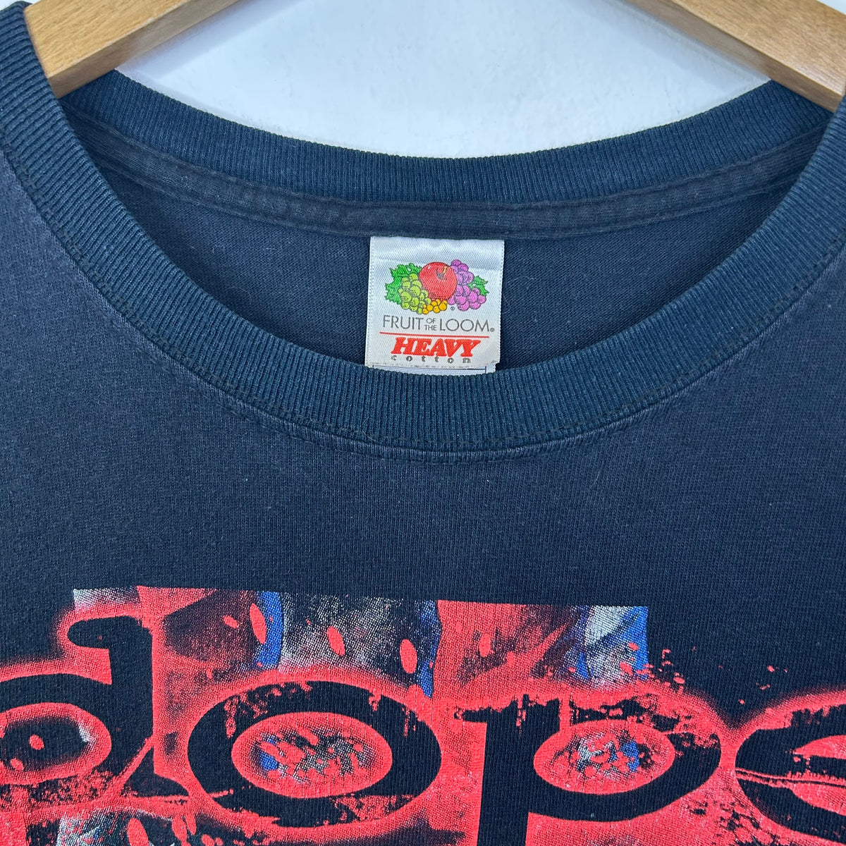 VINTAGE 2005 DOPE "FUCK THE WORLD" NU METAL BAND PROMO T-SHIRT
