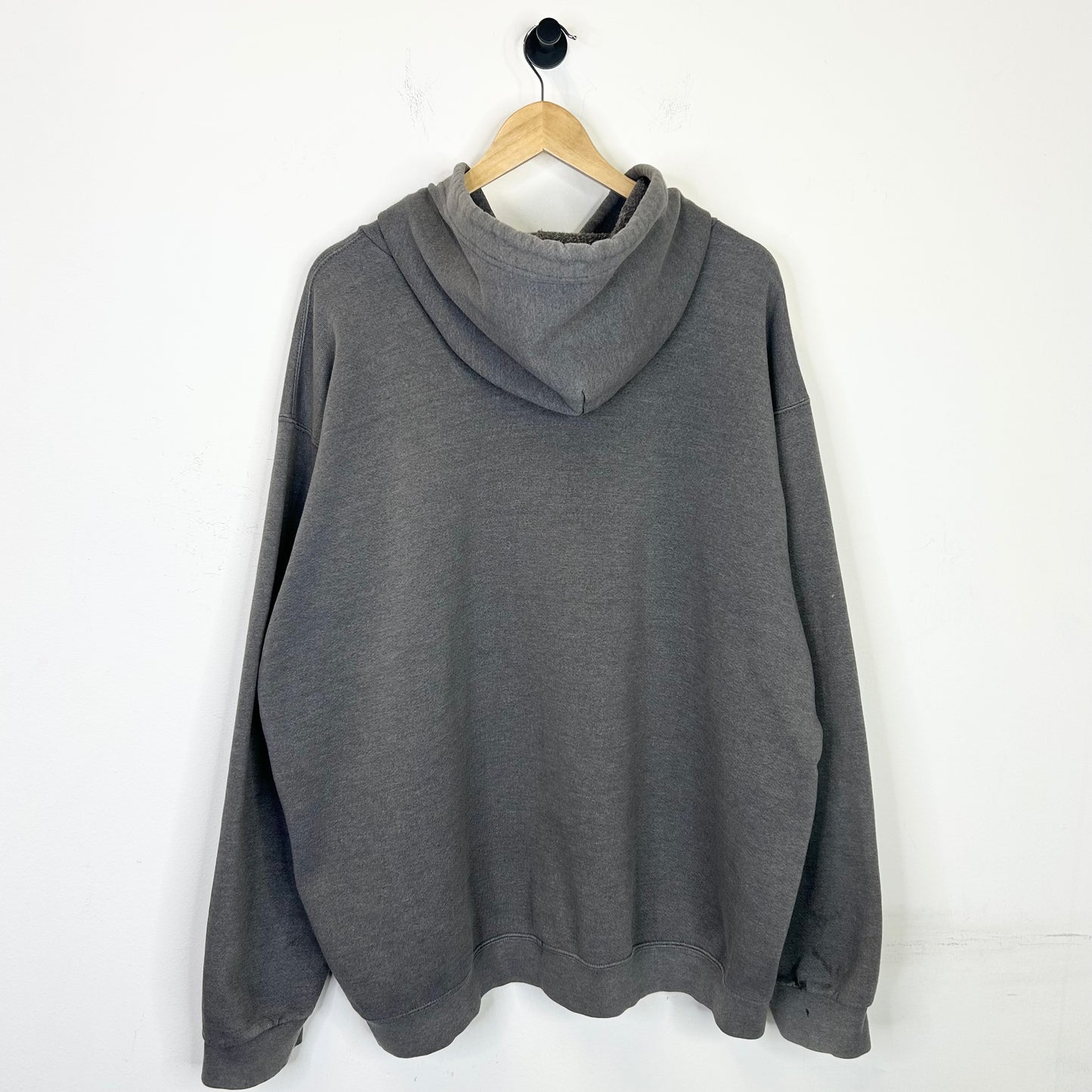 GREY NIKE CENTER SWOOSH HOODIE