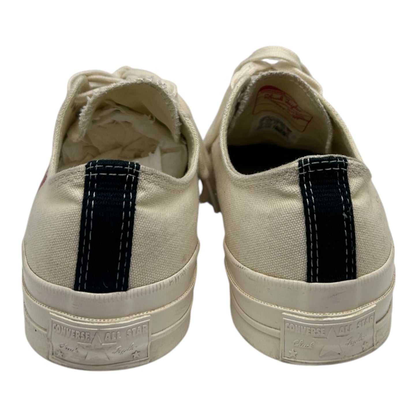 PREOWNED CONVERSE CDG PLAY LOW CREAM