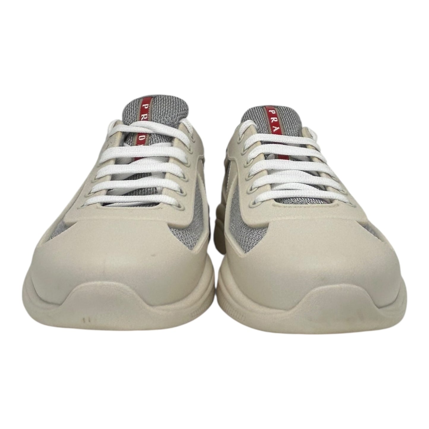 PREOWNED PRADA AMERICAN CUP WHITE RUBBER