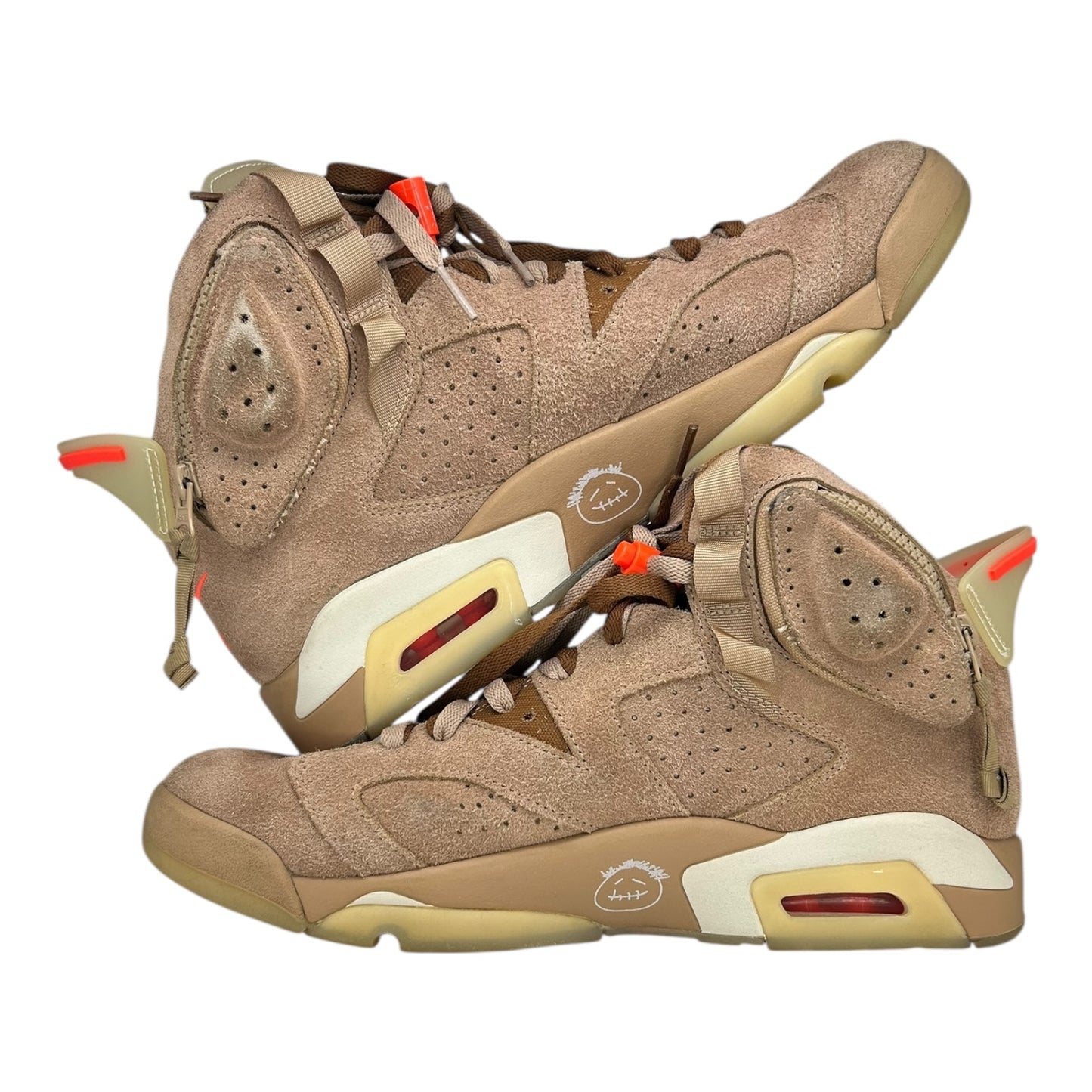 PREOWNED JORDAN 6 TRAVIS SCOTT BRITISH KHAKI