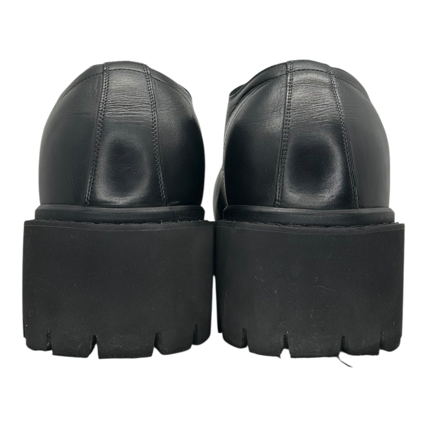 PREOWNED BALENCIAGA STOMPER DERBY BLACK