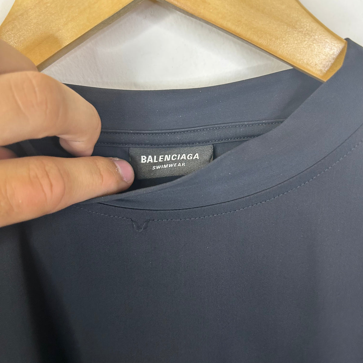 PC BALENCIAGA SWIMWEAR T SHIRT BLACK