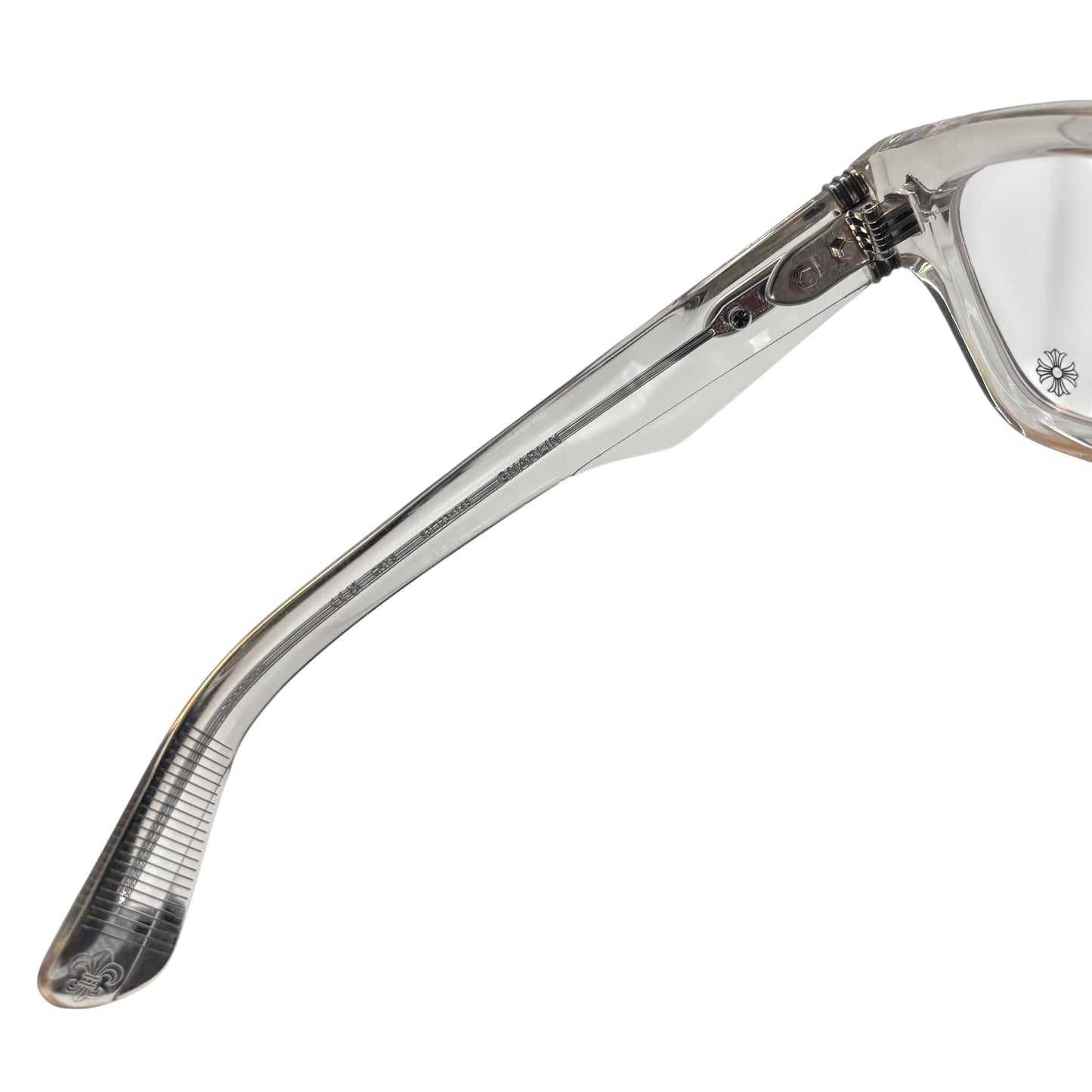 CHROME HEARTS GNARLIN CLEAR SILVER GLASSES