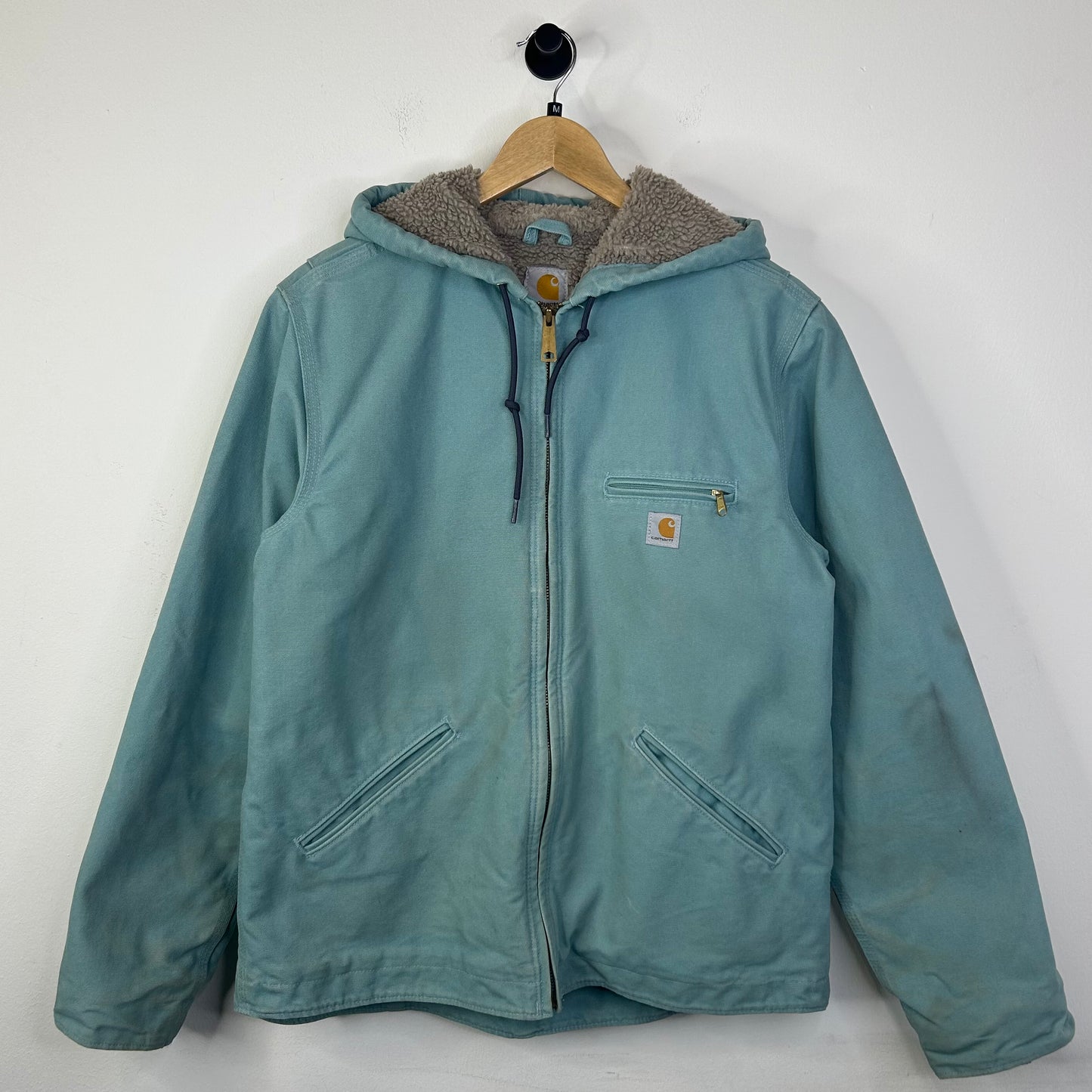 CARHARTT SEAGLASS BLUE SIERRA SHERPA LINED JACKET