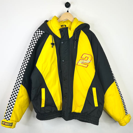 RUSTY WALLACE CHECKERBOARD PUFFER JACKET