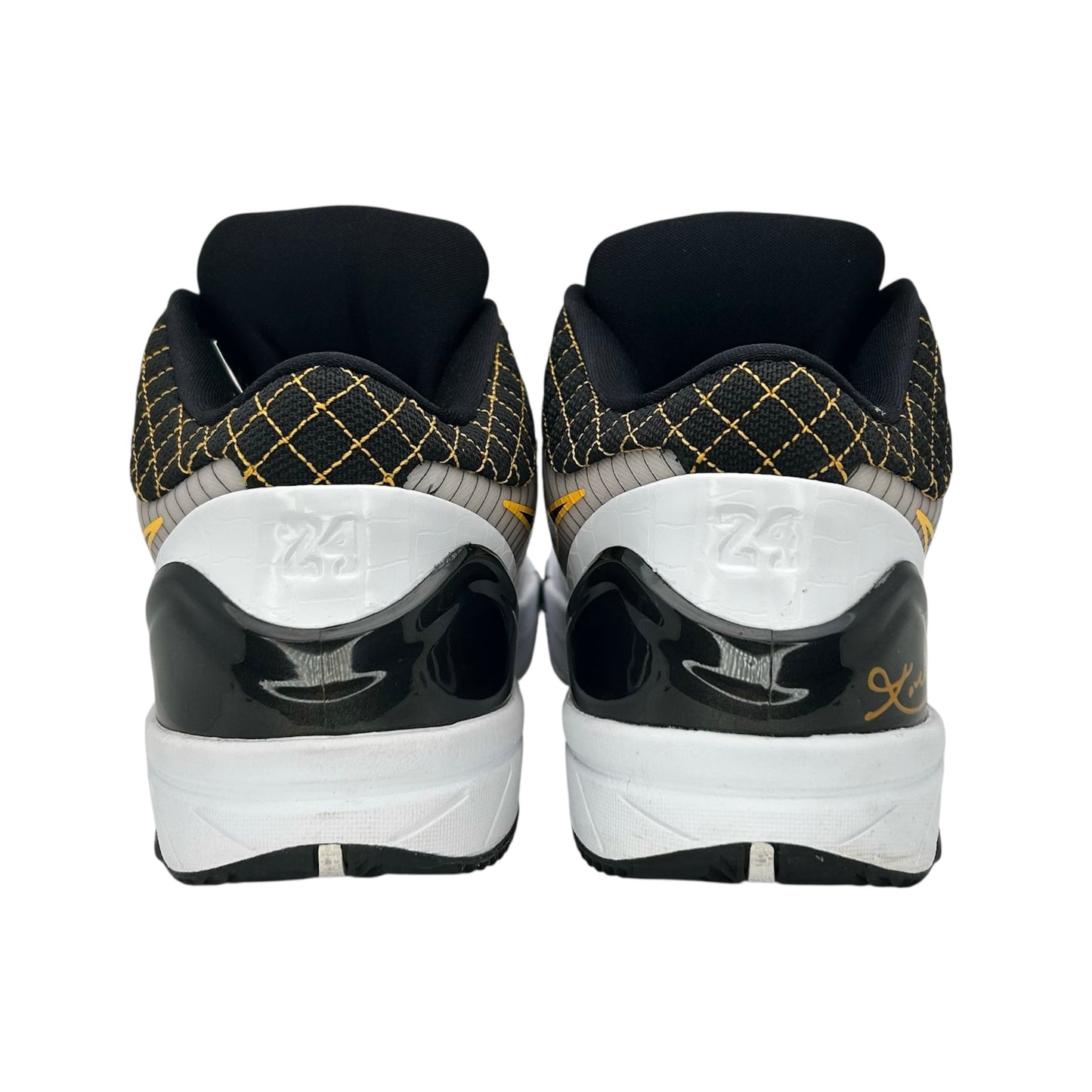 PREOWNED KOBE 4 PROTRO WHITE BLACK DEL SOL