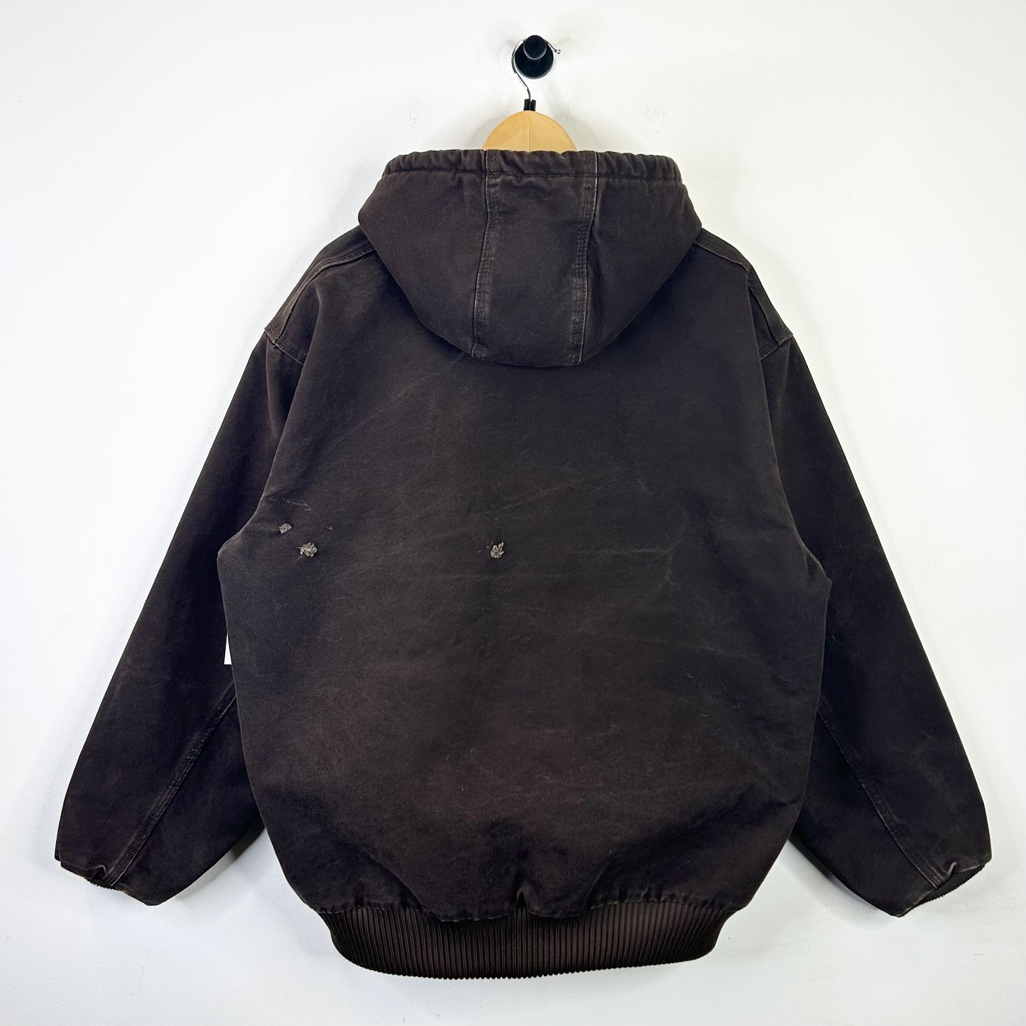 CARHARTT HOODED JACKET CHOC BROWN