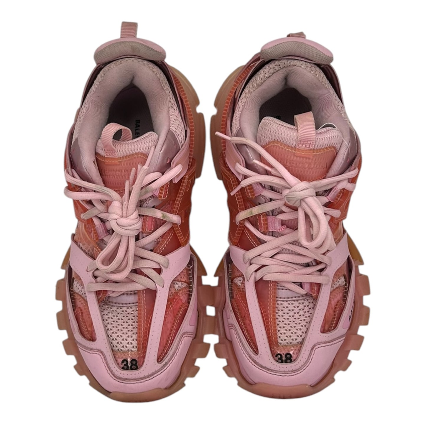 PREOWNED BALENCIAGA TRACK CLEAR SOLE PINK