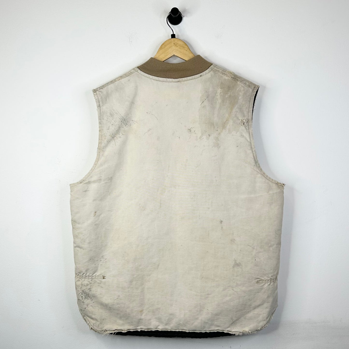 CARHARTT DISTRESSED STAINED LIGHT TAN VEST