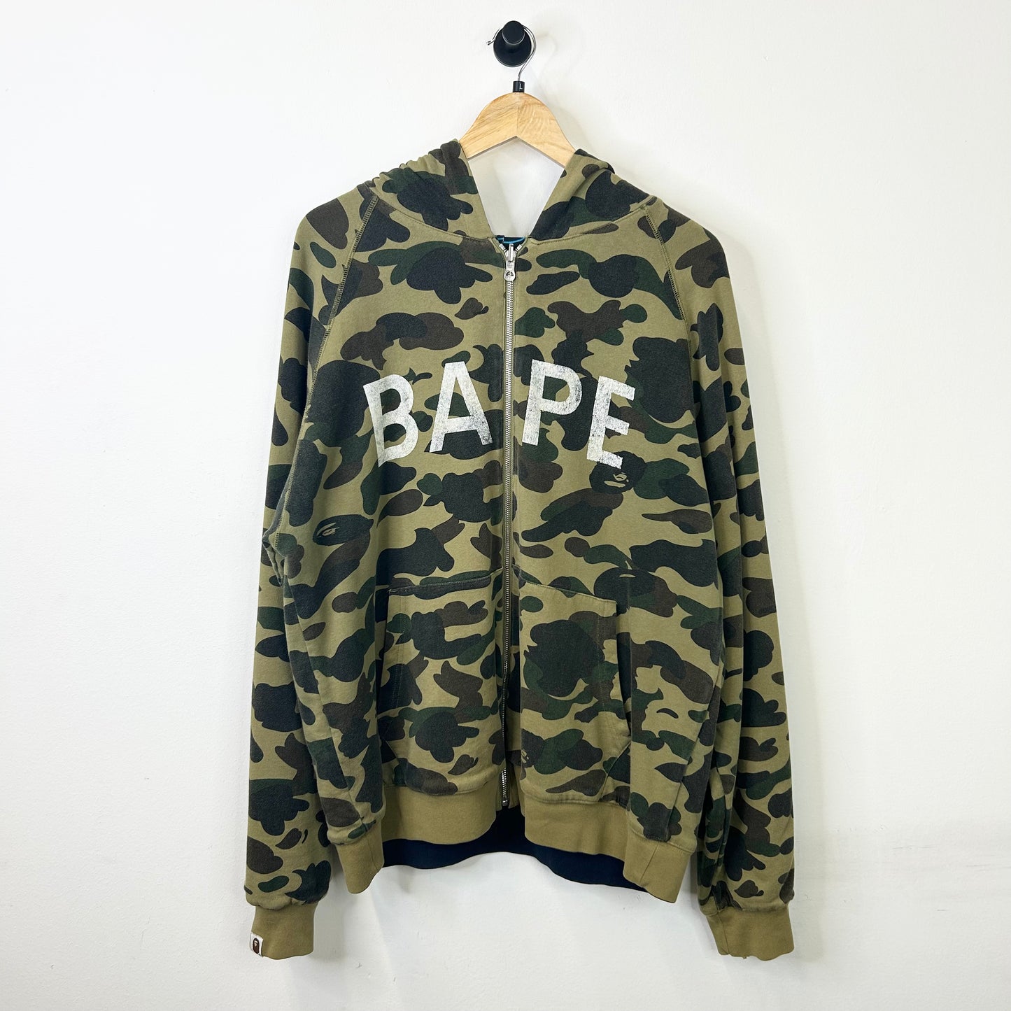 BAPE REVERSIBLE CAMO FULL ZIP HOODIE