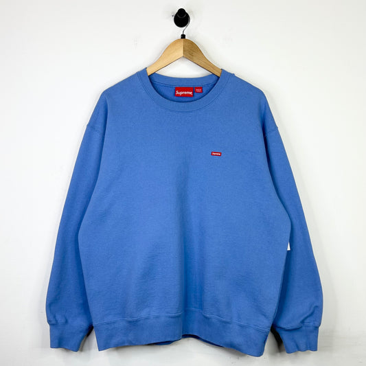 SUPREME SMALL BOX CREWNECK POWDER BLUE
