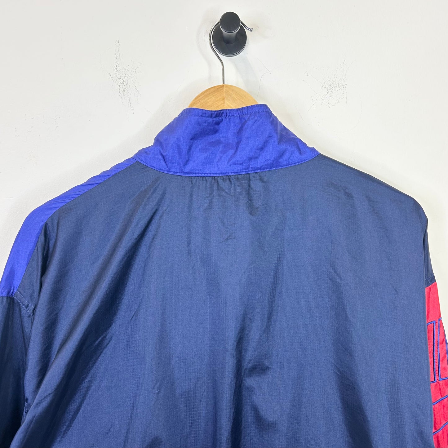 BLUE AND RED NIKE WINDBREAKER JACKET