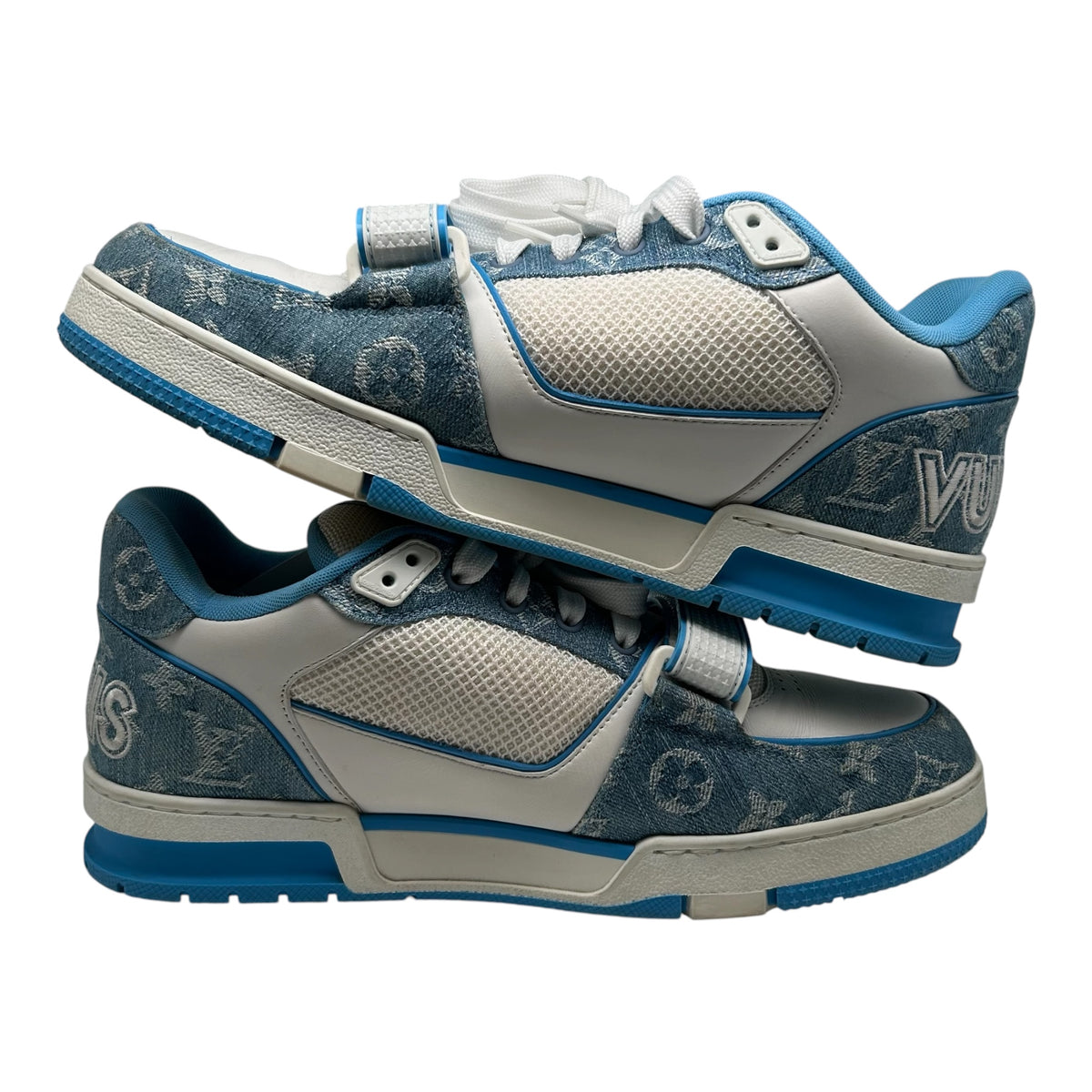 PREOWNED LOUIS VUITTON BLUE TRAINERS