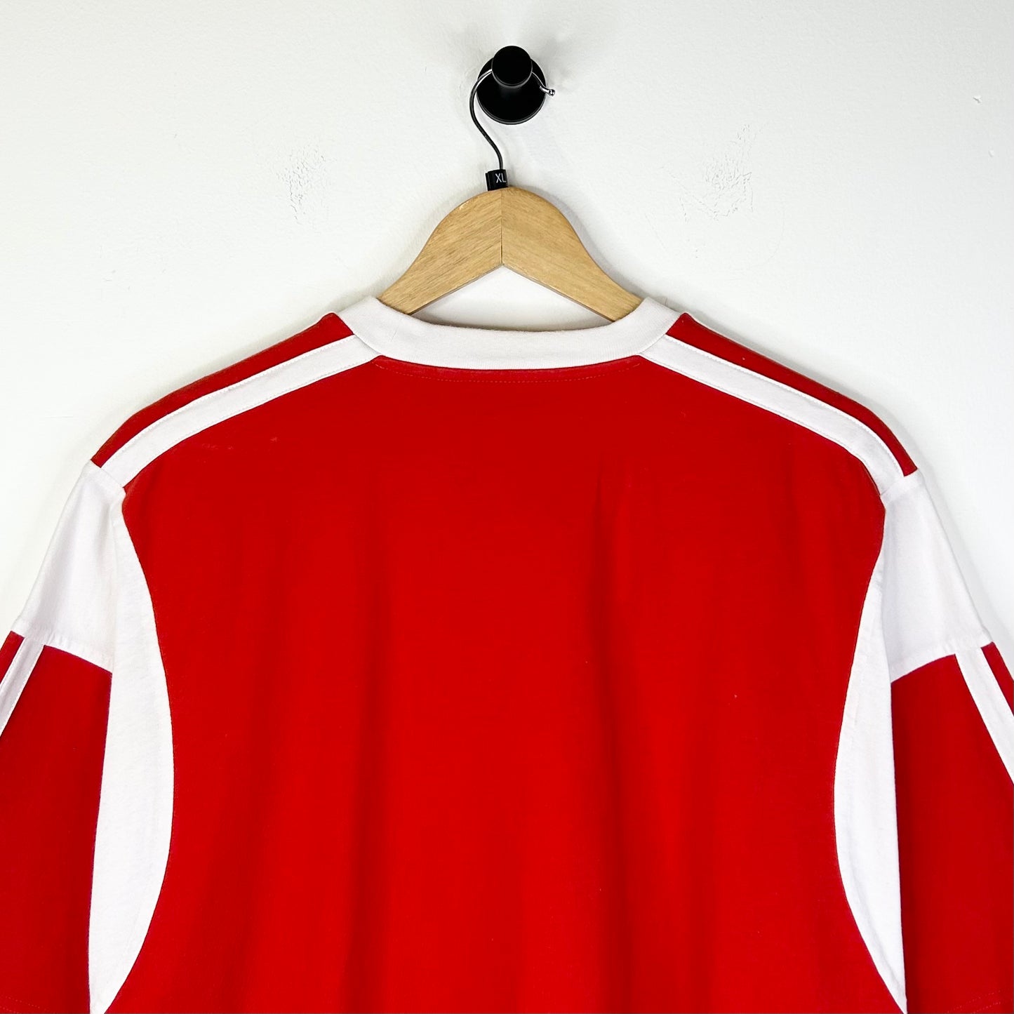 BALENCIAGA RED LOGO PRINT TEE