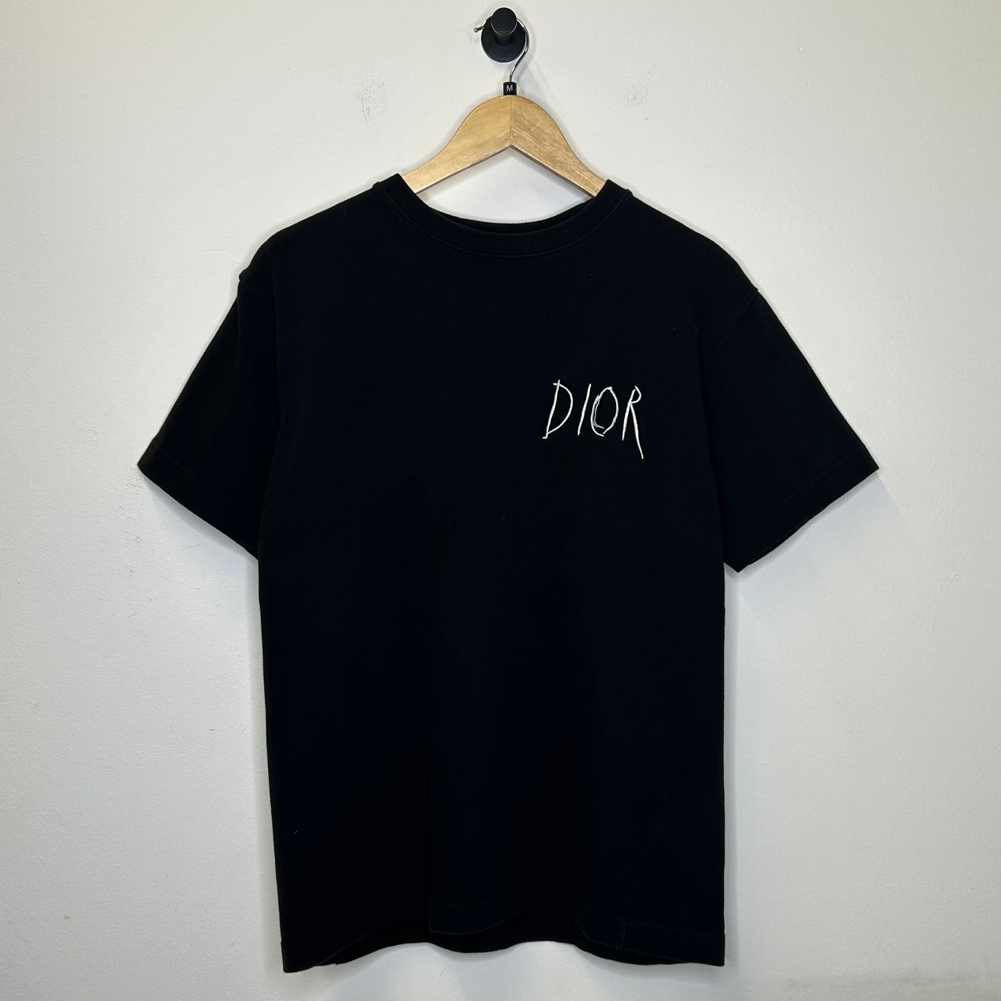 DIOR CHEST LOGO BLACK TEE