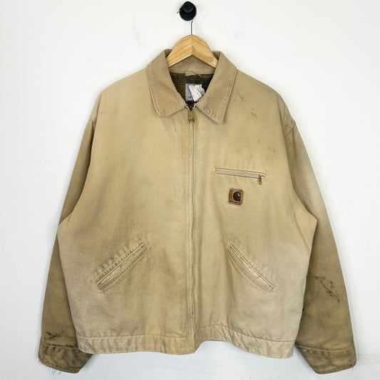 CARHARTT J43 BIG PATCH FLANNEL LINED DETROIT JACKET