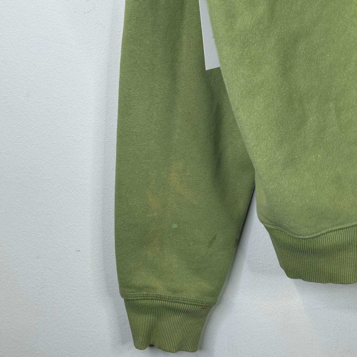 STUSSY EMBROIDERED HOOD OLIVE HOODIE