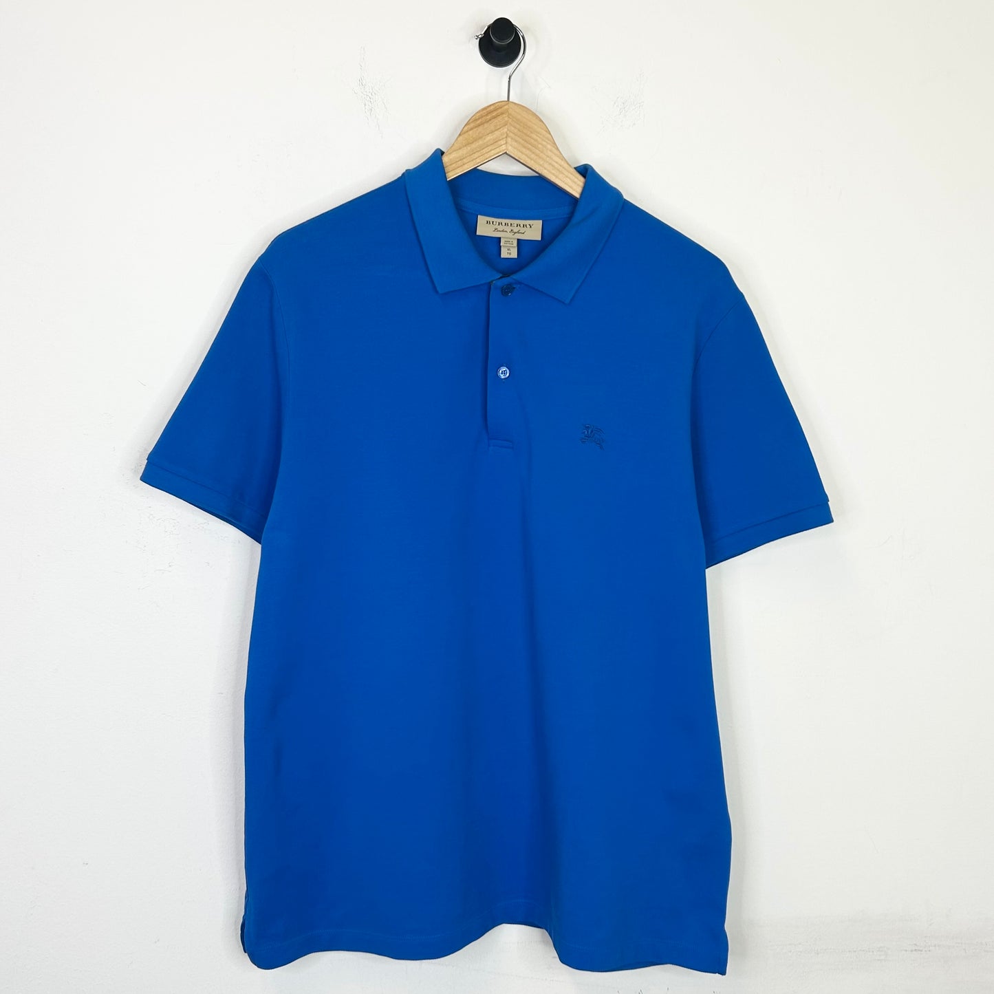 BLUE BURRBURY POLO SHIRT