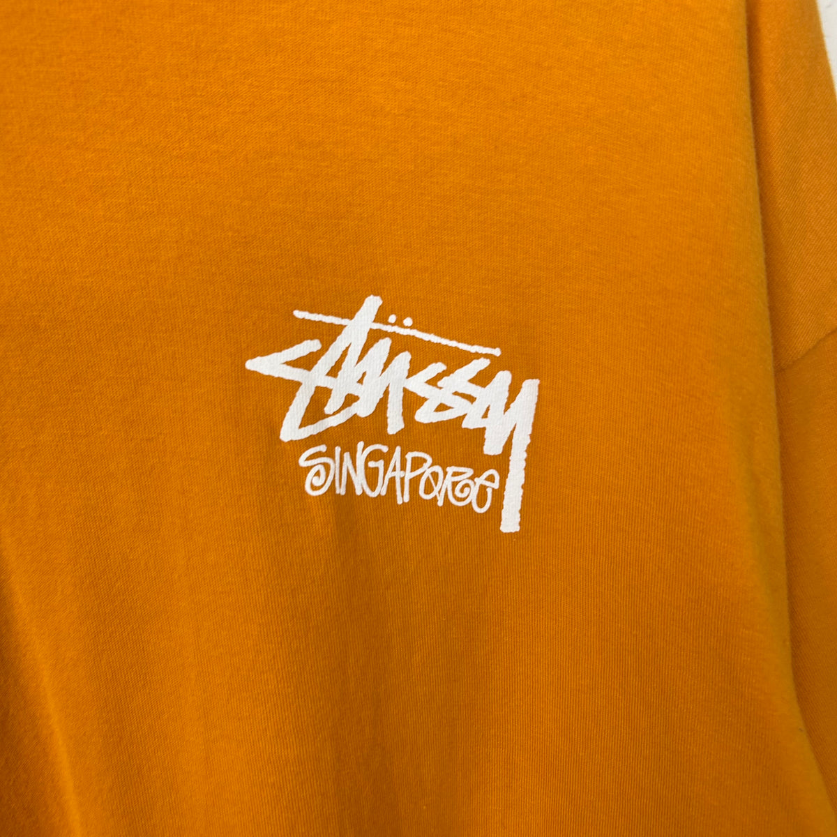 STUSSY SINGAPORE ORANGE TEE